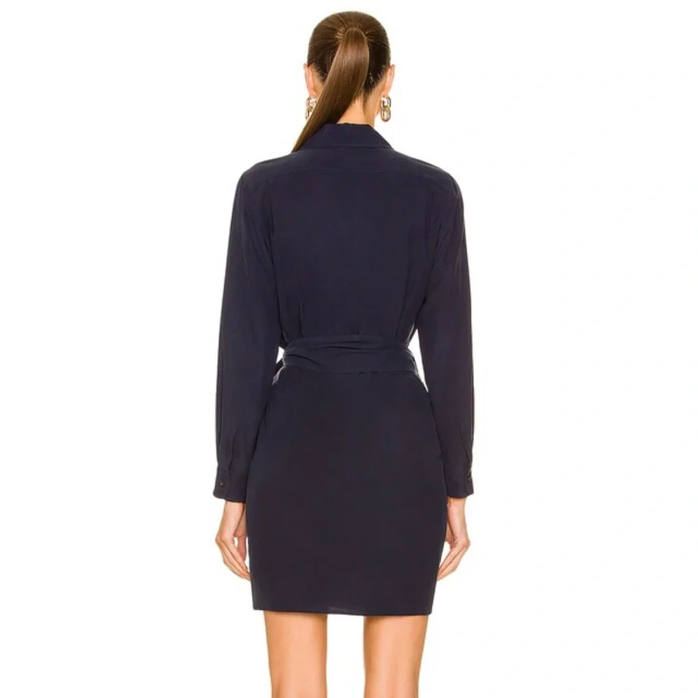 Max Mara James Long Sleeve Silk Wrap Dress - Picture 7 of 9